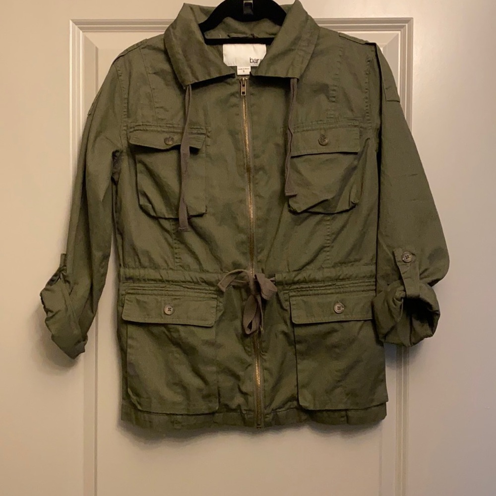 Bar III cargo green light weight jacket size S